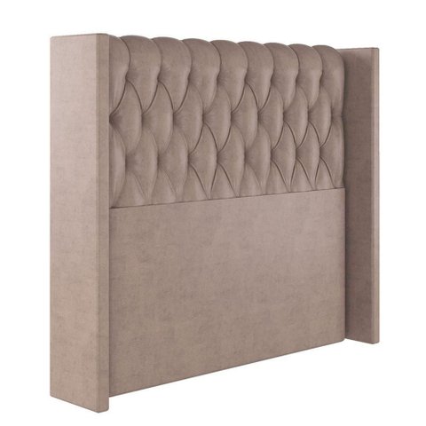 Cabeceira Estofada Solteiro 90 Cm Pérola Veludo Rose