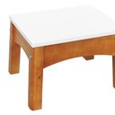 Ver imagem 5 de Banco Infantil Áustria Madeira Maciça Assento Mdf Laqueado - Amêndoa/branco