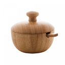 Ver imagem 1 de Açucareiro de Bambu com Colher Verona 8cm X 7,5cm - Lyor