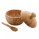 Ver imagem 2 de Açucareiro de Bambu com Colher Verona 8cm X 7,5cm - Lyor