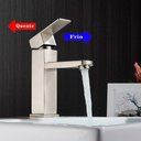 Ver imagem 4 de Torneira Misturador Monocomando Banheiro Lavabo Inox 304