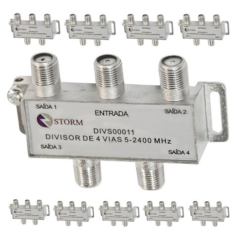 Divisor de Antena 1x4 5-2400mhz Satelite Storm 10 Unidades