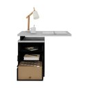 Ver imagem 4 de Gaveteiro de Escritório com Tampo Auxiliar 90cm com Chave 3 Gavetas Multimóveis CR25301