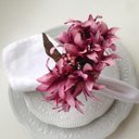 Ver imagem 2 de Porta Guardanapo Lírios da Maison Charlô (rosa Envelhecido) - 4 Unidades