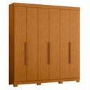 Ver imagem 4 de Guarda Roupa Casal Vinci 06 Portas e Cômoda New Veneza Cinamomo - Móveis Albatroz