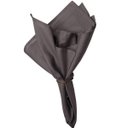 Ver imagem 1 de Kit 4 Guardanapos de Tecido Algodão Cinza 45cmx45cm Yoi com Argolas Douradas