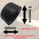 Ver imagem 3 de Fita de Borda para Mdf Preto Absoluto Duratex Madeira 64mm X 5m Moveis Acabamento Revestimento