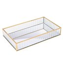 Ver imagem 1 de Bandeja Decorativa Dourada com Espelho Turkey Fineza