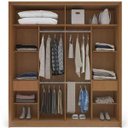 Ver imagem 4 de Guarda Roupa 2 Portas de Correr e 2 Gavetas Porto Branco/cinza - Politorno