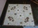 Ver imagem 2 de Mandala Mosaico Floral Tapete Jardim Florido 150cm