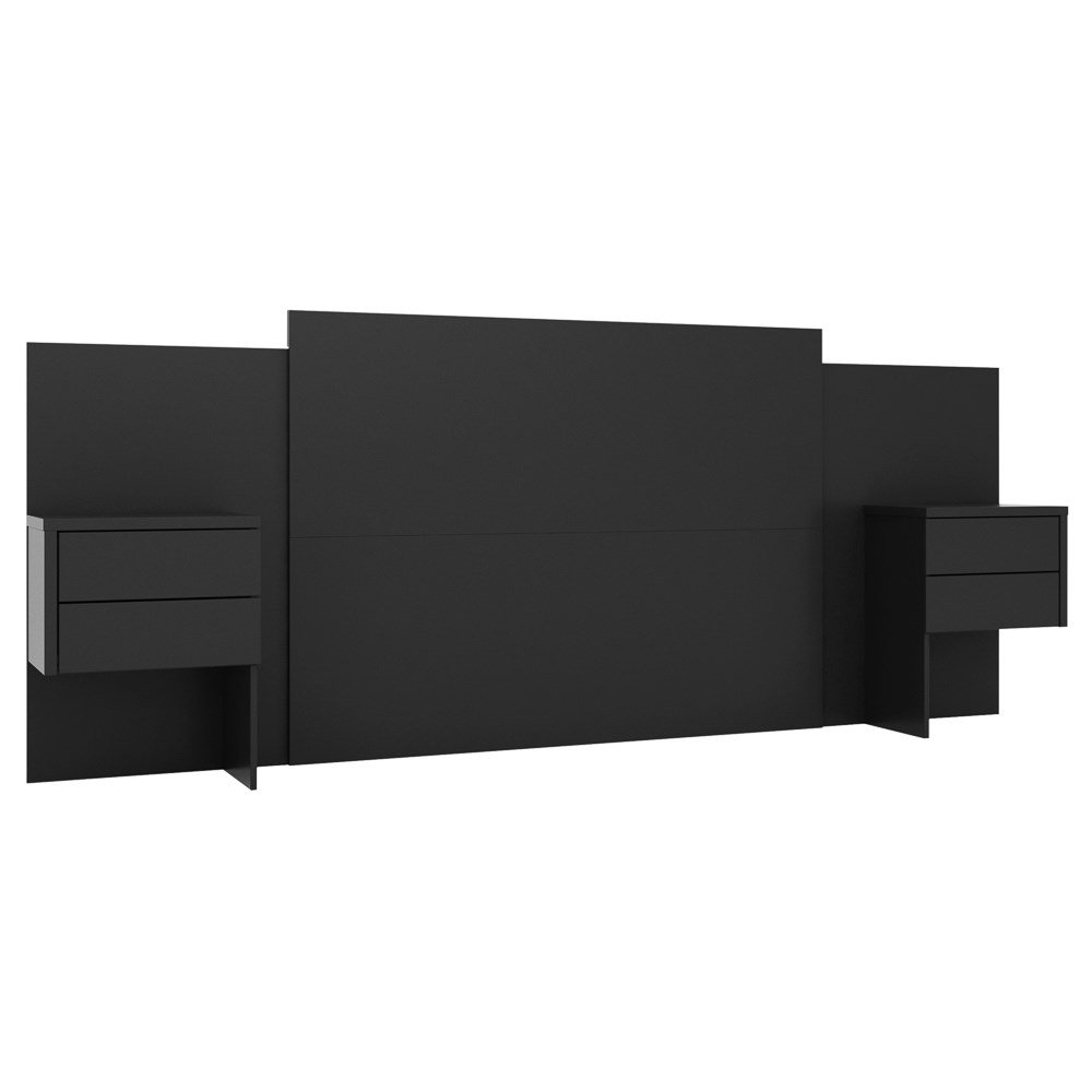 Cabeceira Cama Box Casal Extensível Esfinge Preto Fosco - Mpozenato é boa?