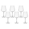 Jogo com 6 Taças de Cristal Para Bordeaux 670 ml Ardea Bohemia - 1