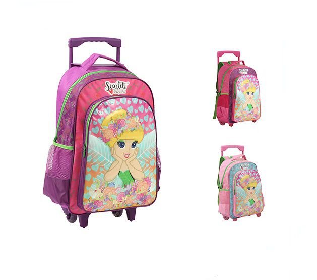 MOCHILA INFANTIL COM RODINHAS SCARLETT - Fúcsia - 1