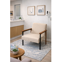 Ver imagem 2 de Conjunto de 2 Poltronas Decorativas Fontana Linho Bege