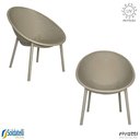 Ver imagem 1 de Kit 2 Poltronas Outdoor Drops Várias Cores com Proteção Uv - Rivatti