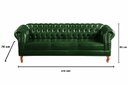Ver imagem 6 de Kit Sofá Dom Pedro Chesterfield 3 Lugares + 2 Poltronas Decoração Sala Receção - Couríssimo Verde