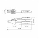 Ver imagem 6 de Espremedor de Alho Tramontina Utilitá em Zamak Cromado com Cabo Abs Branco Tramontina