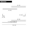 Rack para TV Kit 5 Peças Branco Suspenso Moderno - 4