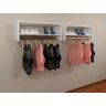 Kit 2 Expositor De Roupas Para Loja Araras Cabideiro Araras Branco 100% MDF - 2