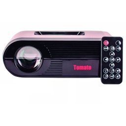 Projetor LED 300 Lumens Até 130 Polegadas - HDMI USB Av - Tomate - 1