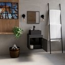 Ver imagem 3 de Gabinete Banheiro Armario Cuba Pia 100% Mdf - Perugia 40 Cm