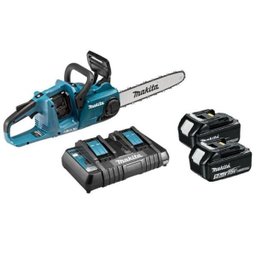 Motosserra + kit 4 bat 5ah + Carreg + Maleta DUC353Z 220v Makita - 2