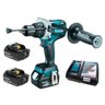 Parafusadeira Furadeira de Impacto a Bat + 2bat 18v 5aH + carreg DHP481RTE Makita - 1