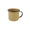 Caneca Média Esmaltada Marrom 160 ml Ewel - 1