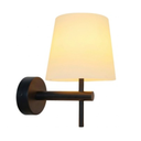 Ver imagem 1 de Arandela de Parede Chiaro (A) 21,6cm X (D) 14cm Metal e Vidro Preto e Opalino - Bella Iluminação