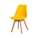 Ver imagem 2 de Kit 6 Cadeiras Leda Saarinen Design Amarela Sala Cozinha Jantar