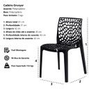 Ver imagem 6 de Kit 6 Cadeiras Gruvyer Nude Sala Cozinha Jantar