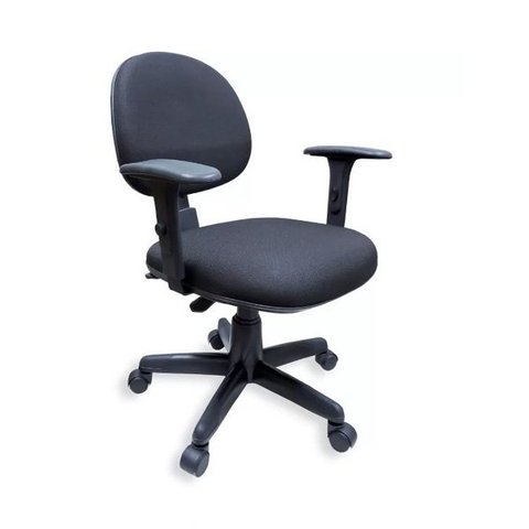 Cadeira Giratoria Zeus Executiva Back System - Tecido J.Serrano - Bordo/Preto