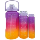 Ver imagem 2 de Garrafas Água Frases Treino Academia 2l 900ml 300ml Kit 3pçs