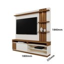 Ver imagem 3 de Estante Ripado para TV até 55 Polegadas com LED 180CMX184CM Mariana