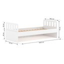 Ver imagem 3 de Cama Solteiro Mdf Branco com Cabeceira Anatômica Mobilistore