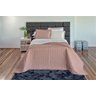 Cobre Leito Queen 150 Fios Dupla Face Rose/Palha Vivara - 1