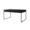 Ver imagem 2 de Mesa de Jantar Filadélfia Retangular Tampo Madeira 120cm X 75cm Preto Base em Ferro