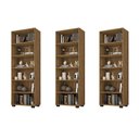 Ver imagem 1 de Kit Escritório com 3 Livreiros Office Freijó - Fdecor
