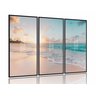 Quadro Decorativo Praia Mar Azul M2 Acrílico e Moldura 200x134 - 1