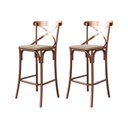 Ver imagem 1 de Kit 2 Banquetas Katrina Bar Cozinha Balcão em Aço Cobre - Iron Wood