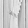 Cortina Roterdam Luxuosa Tecido Blackout e Voal 3,00M x 2,50M Janela Sala Quarto - Branco Gelo - 2