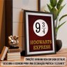Hogwarts Express Quadro Decoração Quarto Dos Sonhos 9 3/4 - 3