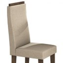 Ver mais imagens de Conjunto Sala de Jantar Mesa Tampo em Vidro 6 Cadeiras Dafne Espresso Móveis