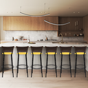 Ver imagem 6 de Kit 6 Banquetas para Cozinha Banco Alto Junco Argila Balcão Ilha Bancada Bares Piscina Área Gourmet