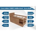 Ver imagem 3 de Cama Multifuncional Juvenil Cm8021 C/ Escrivaninha Amêndoa - Tecno Mobili