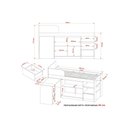 Ver imagem 5 de Cama Multifuncional Juvenil Cm8021 C/ Escrivaninha Amêndoa - Tecno Mobili