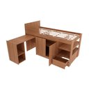 Ver imagem 6 de Cama Multifuncional Juvenil Cm8021 C/ Escrivaninha Amêndoa - Tecno Mobili