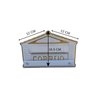 Caixa de Correio Cartas para Grade Detrás Branca 12x23x11cm - 2
