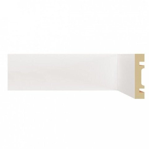 Rodapé MDF 701 15MMX7CMMETRO Linear Branco Moldufama