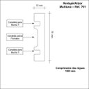 Ver imagem 4 de Rodapé MDF 701 15MMX7CMMETRO Linear Branco Moldufama
